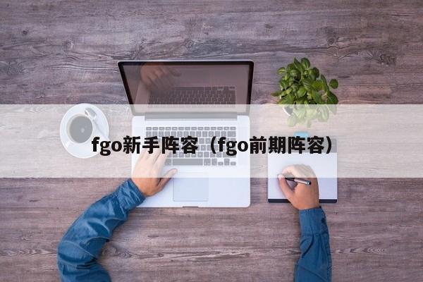 fgo新手阵容（fgo前期阵容）