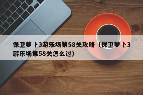 保卫萝卜3游乐场第58关攻略（保卫萝卜3游乐场第58关怎么过）